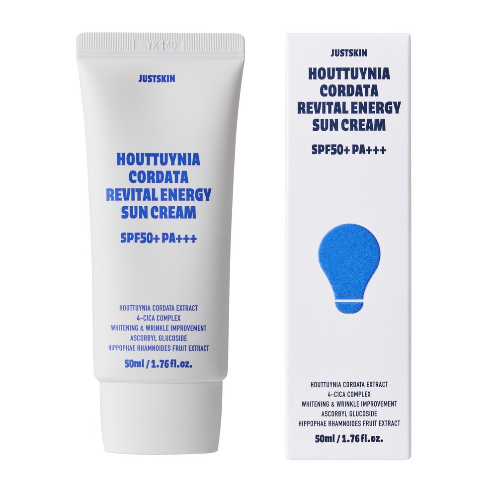 JUSTSKINジャストビーミードクダミリバイタルエナジーサンスクリーン SPF50+ PA+++ 50ml1個