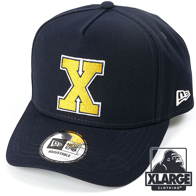 エクストララージニューエラ バーシティキャップ [101234051009] XLARGE NEWERA VARSITY CAP メンズレディース コラボ 帽子 Dフレームトラッカー フリーサイズ NAVY