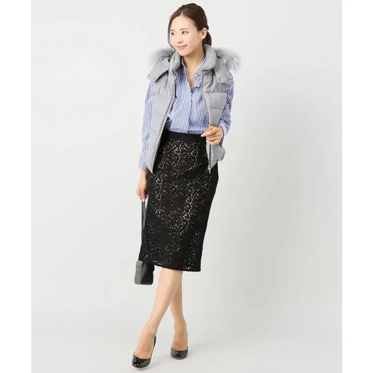 Spick and Span レースタイトスカート
