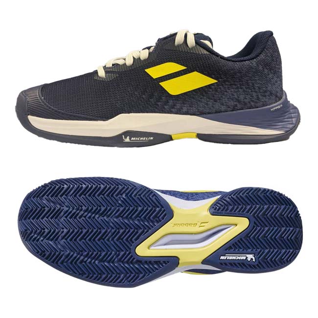 バボラ(Babolat) ジュニア JET MACH 3 ジェットマッハ3 CLAY BOY クレーコート用テニスシューズ 3J2S25A730-4118ソーダライトブルー