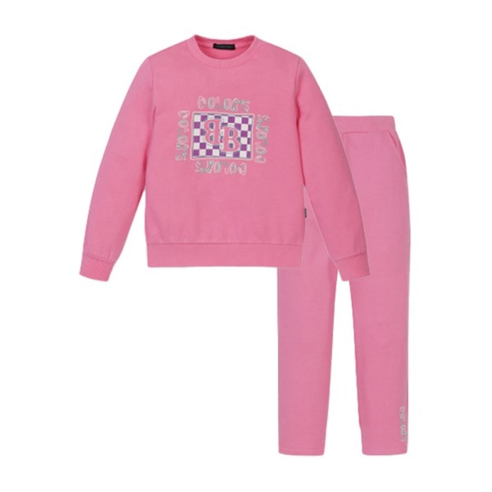 [ベネトンキッズ] ボックスロゴピンクトレーニング上下セット 5,932円
