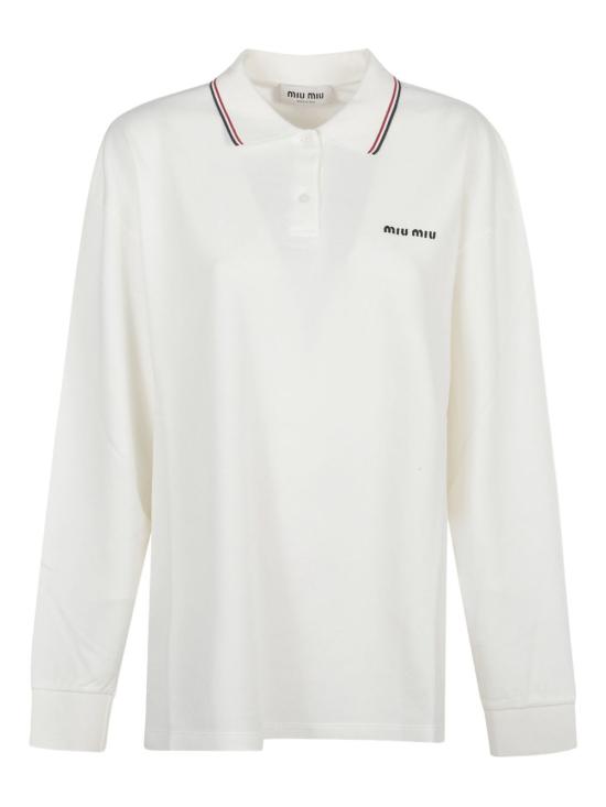 MIU MIU Women Polo Shirts MJL019 1612F0V5U White