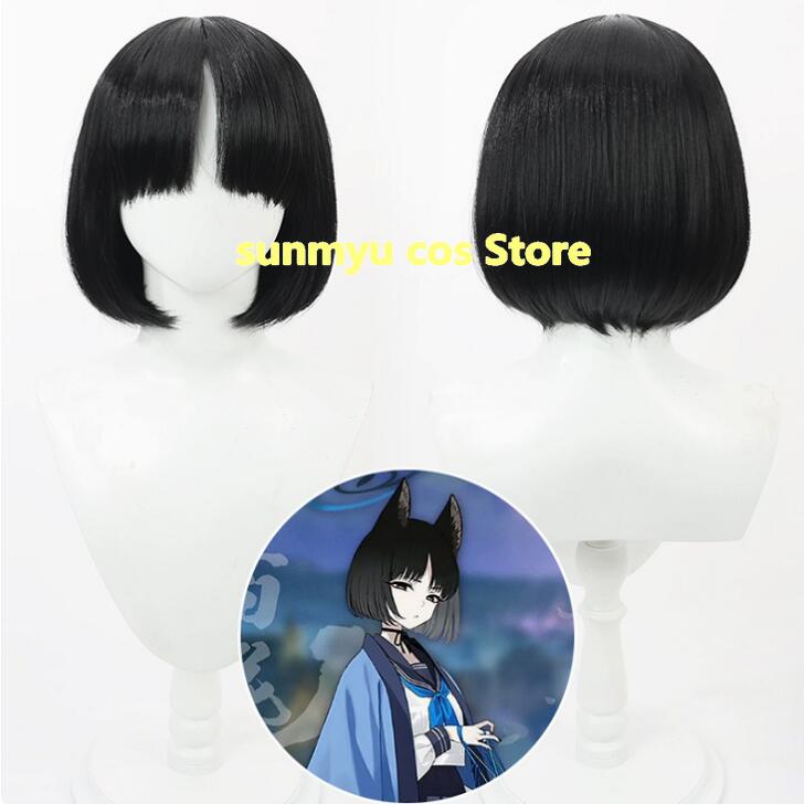 ブルーアーカイブ　桐生キキョウ　コスプレ道具　かつら　ウィッグ