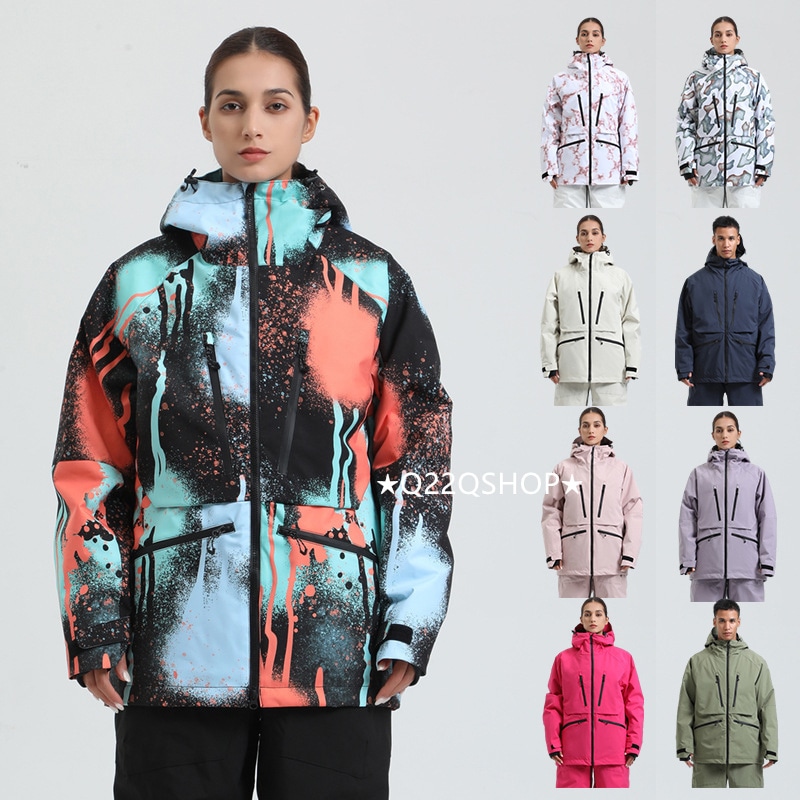スノーボードウェア 2024 2025 単品トップス メンズ レディース ジャケット アウター ウィンタースポーツ スキーウェア スノボウェア スノーウェア スノボーウェア 韓国風 防風防水防寒