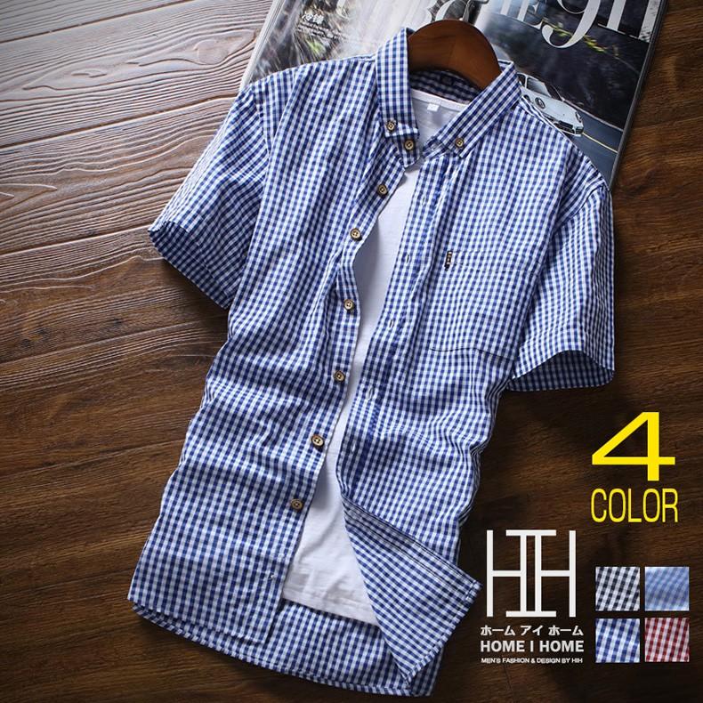 【急速出荷】シャツ メンズ メンズシャツ メンズ 半袖シャツ ボタンダウンシャツ チェックシャツ ギンガムチェックシャツ 夏服 メンズ