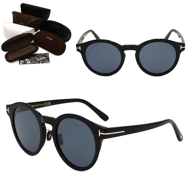 サングラス FT1053-K/S-01A-53 サングラス EYEWEAR アジアンフィット メンズ レディース ユニセックス ブラック グレー