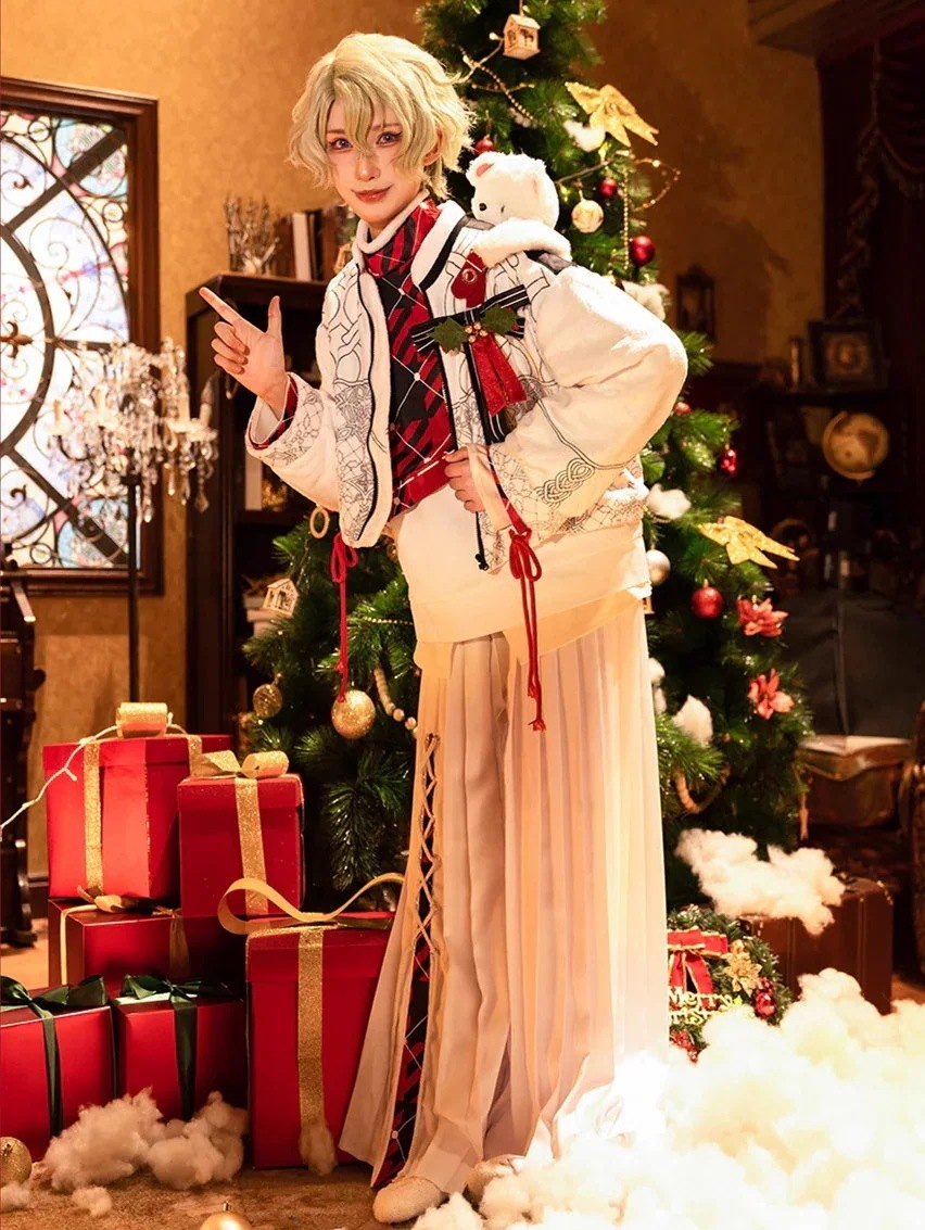 922ES あんさんぶるスターズ スカウトホワイトベア ぬくもりベア 巴日和　にぎやかベア 月永レオ ほんわりベア 乙狩アドニス くつろぎベア 青葉つむぎ コスプレ衣装 コスチューム