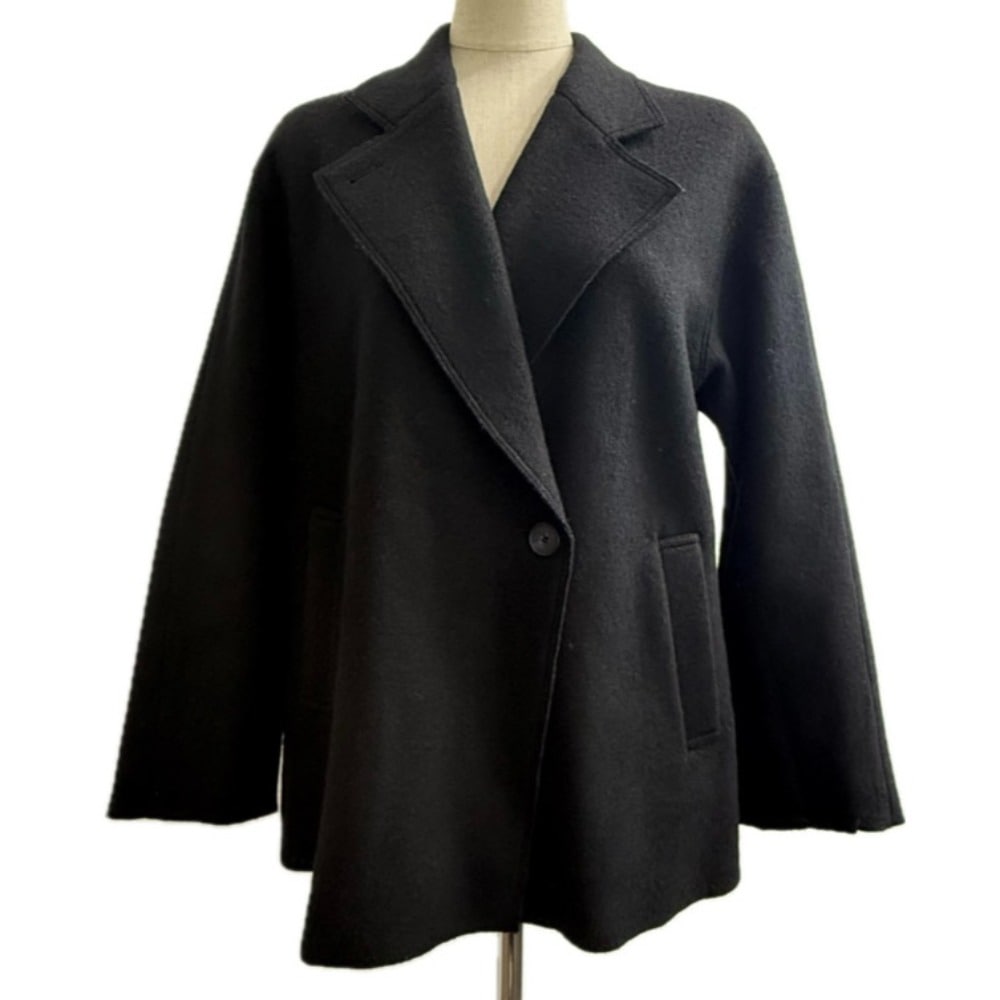 ジャケット チェスター 23区 ニジュウサンク アパレル アウター ショートコート テーラード ウール ブラック