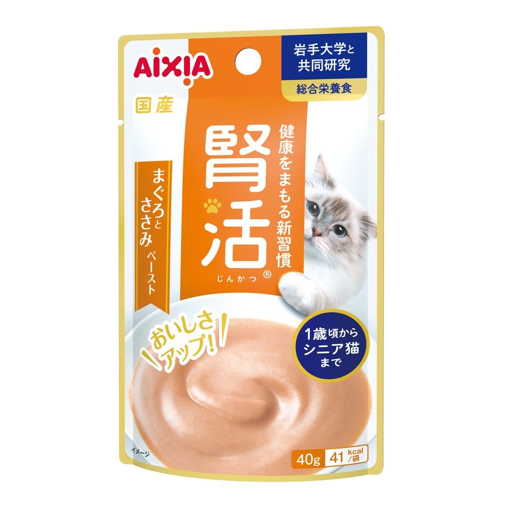 （まとめ買い）腎活 まぐろとささみペースト 40g 猫用フード [x36]