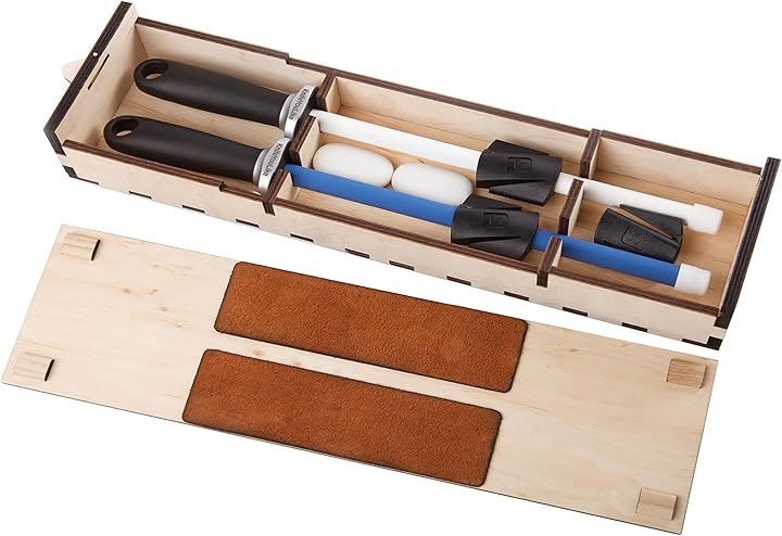 もう研がずにはいられない 進化したハイブリッド包丁研ぎ器 シャープナーキット プロの技術を簡単に再現( クリア)