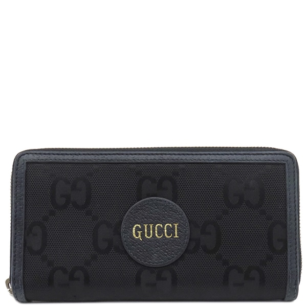 グッチ GUCCI 長財布 オフ ザ グリッド ジップアラウンドウォレット ナイロン レザー ブラック シルバー金具 黒 ラウンドファスナー 625576 【箱】【中古】