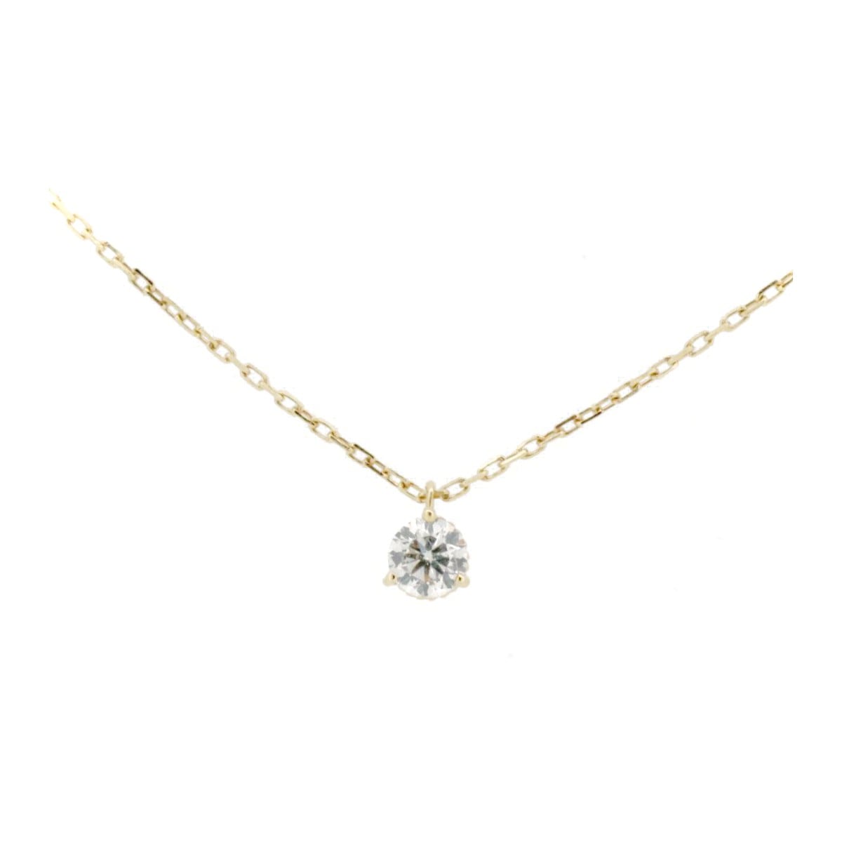 ダイヤモンド ネックレス 0.10ct K18YG(18金 イエローゴールド) 質屋出品