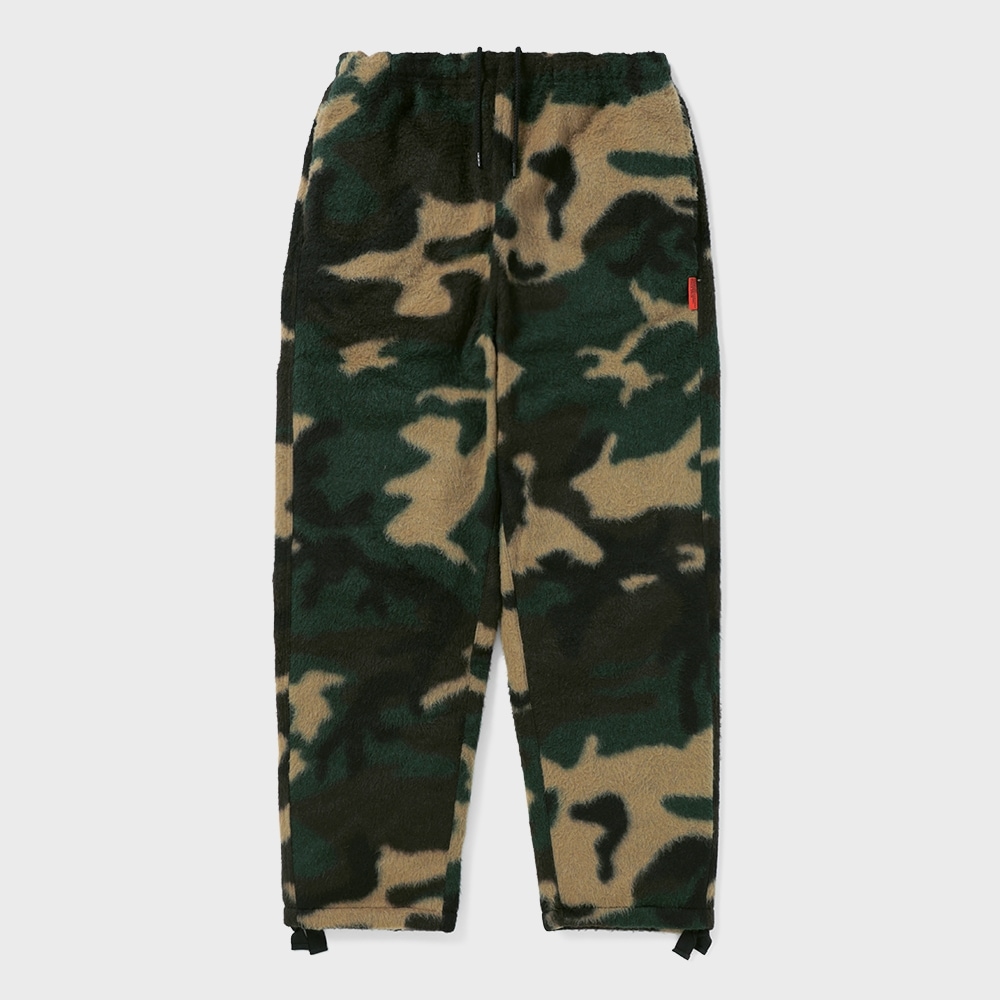 ディス・イズ・ネヴァー・ザット・カモフラージュ起毛パンツグリーン