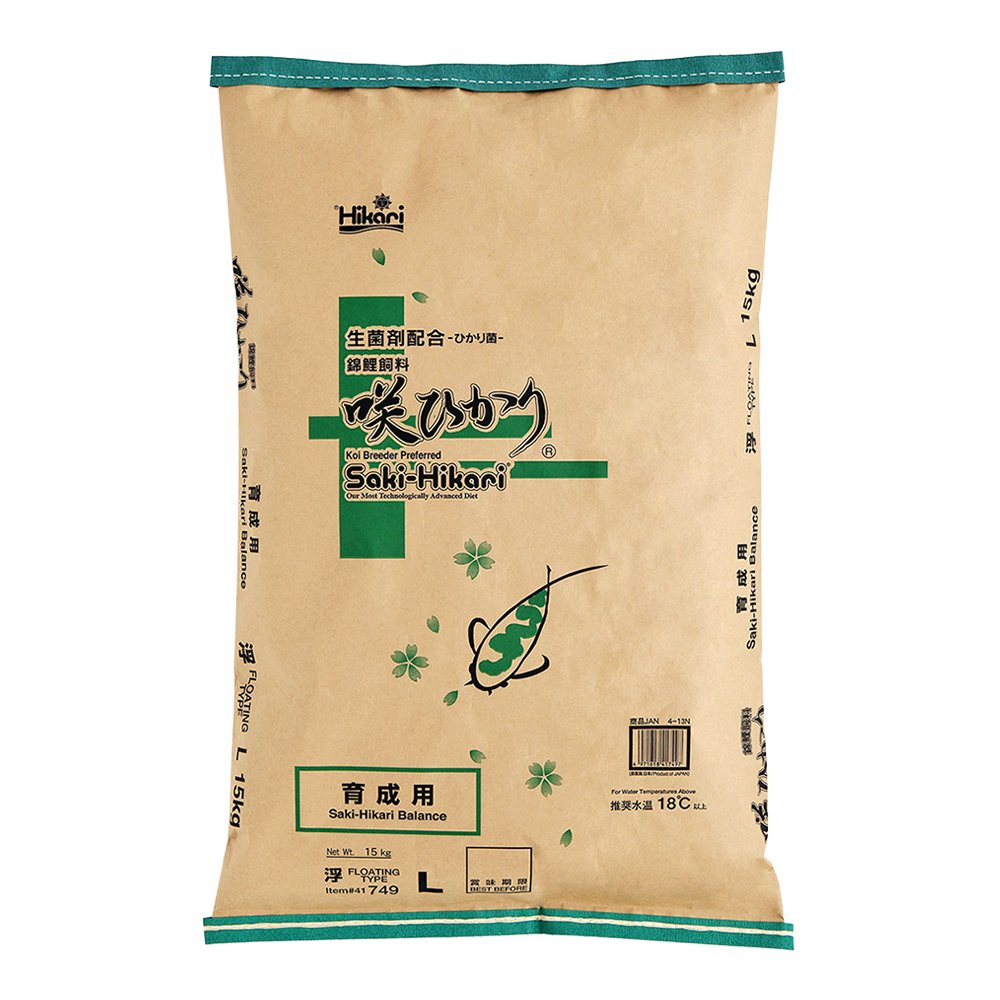 鯉の餌　咲ひかり　育成用　浮上　Ｌ　１５ｋｇ　錦鯉　餌　飼料　ＣＲＣ10―41―70―10―00