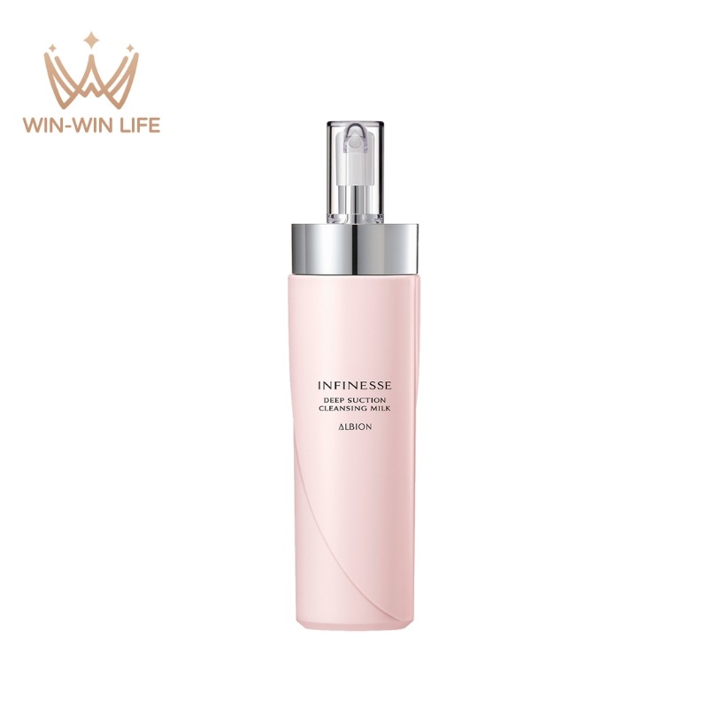 アンフィネス ディープ サクション クレンジングミルク 200g クレンジング メイク落とし 化粧落とし 毛穴クリア なめらかな感触 しっかりメイクオフ みずみずしい ハリ ふき取り 洗い流し