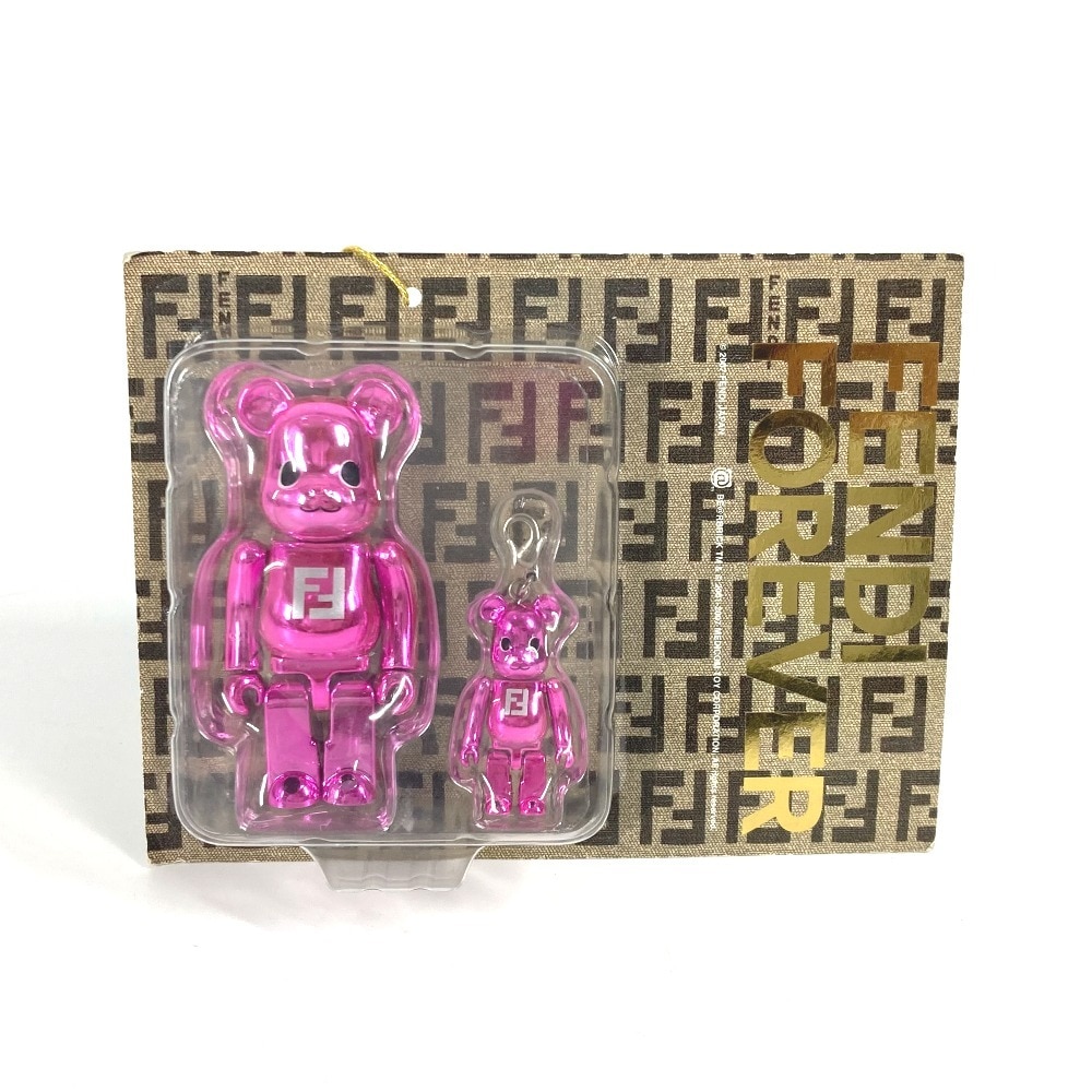 オブジェ BE@RBRICK ベアブリック 未開封 メディコムトイ FENDI FOREVER おもちゃ インテリア フィギュア プラスチック ピンク