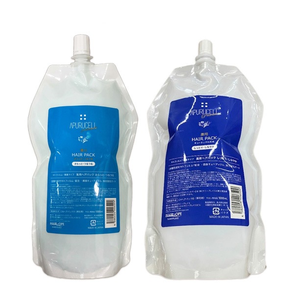 アプルセルプレミアム 薬用ヘアパック 1000mL 2個 さらっとしっとり 選べるセット