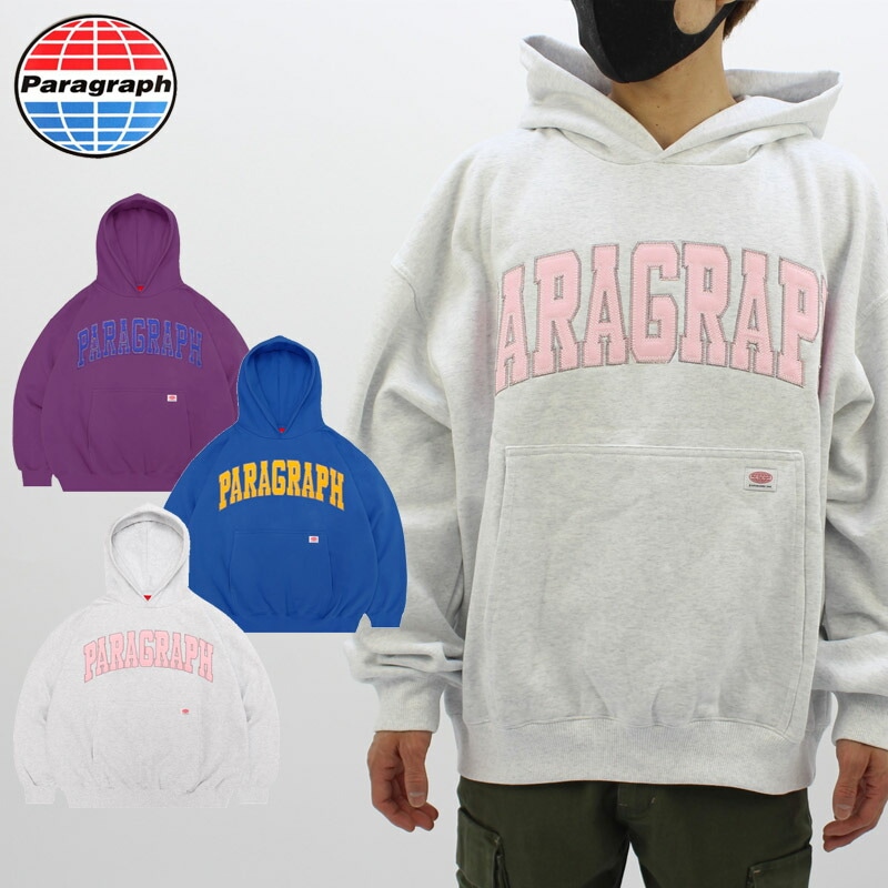 パラグラフ ARCH LOGO HOODIE NO.08-014/ アーチ ロゴ フーディー パーカー メンズ レディース カットソー [AA]