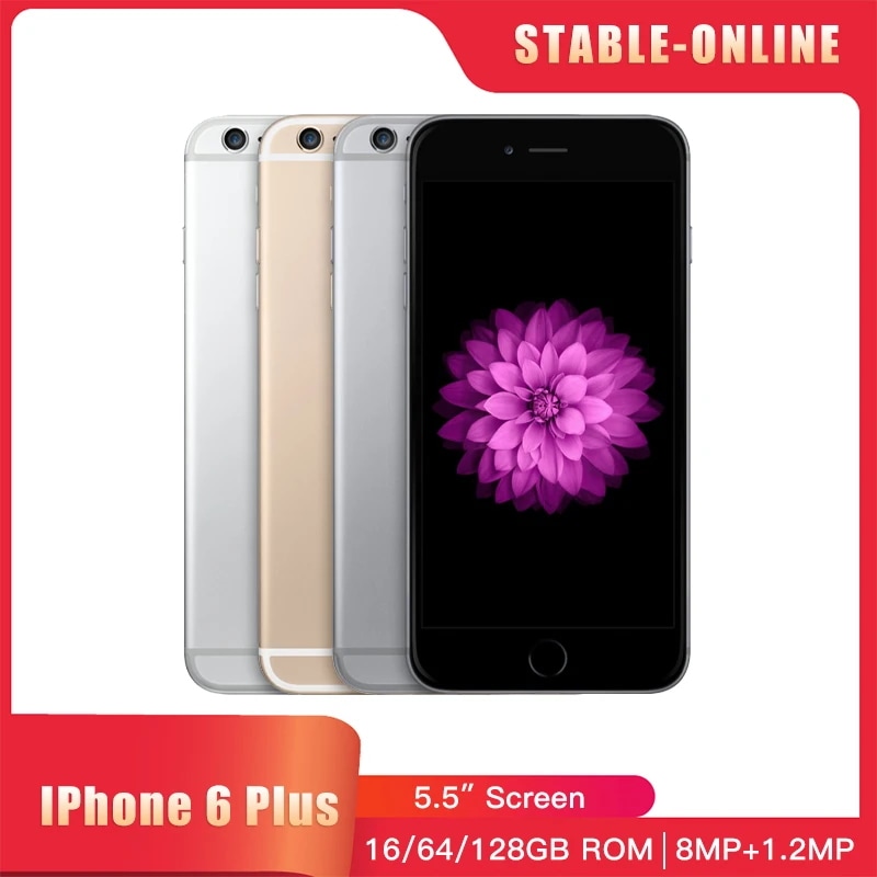 8969.0 31% OFFApple iphone 6 plusスマートフォン,携帯電話,4g lte,指紋認識,5.5インチ,1GB RAM, 16 GB, 64 GB, 128GB rom