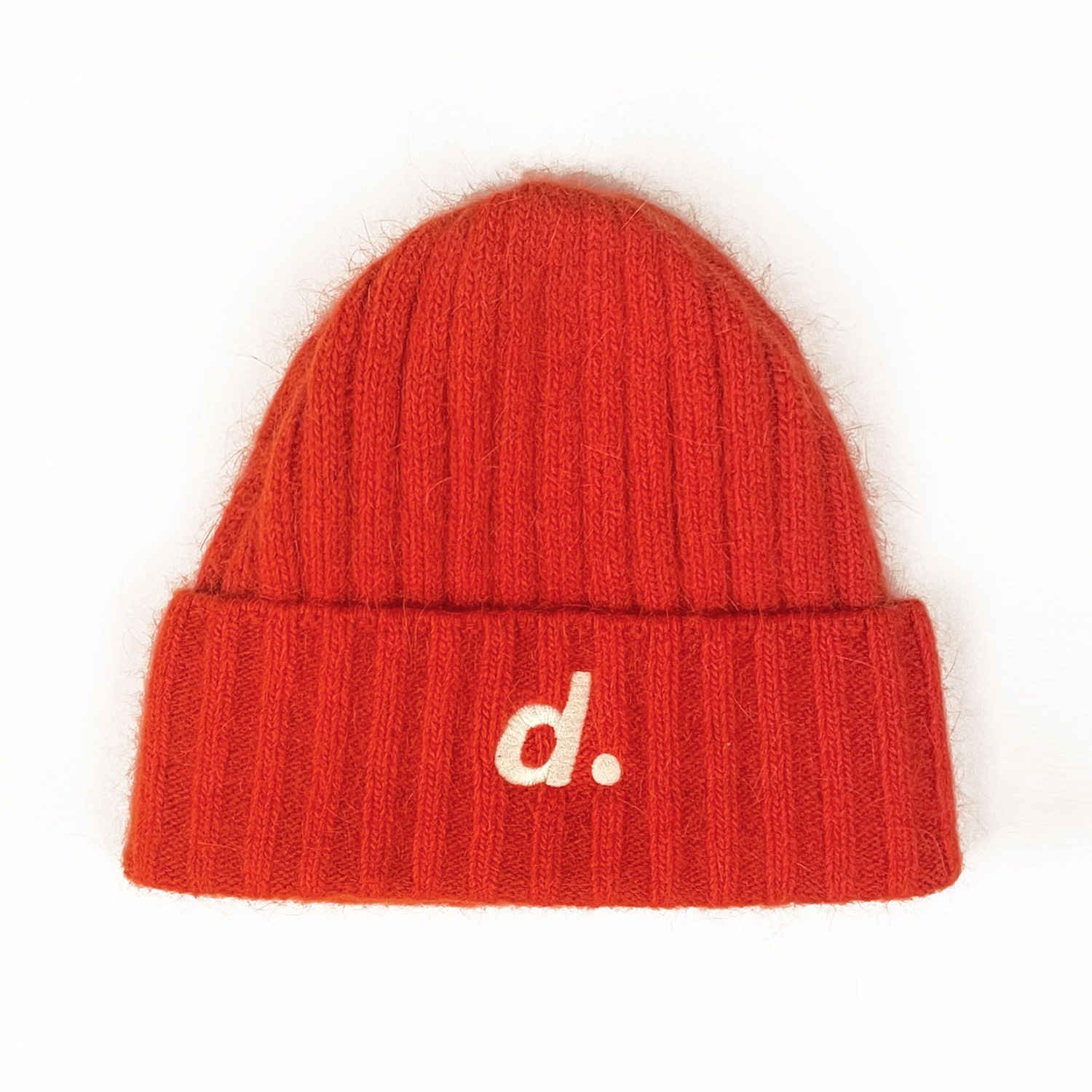 D LOGO ANGORA BEANIE（RED）/size：FREE