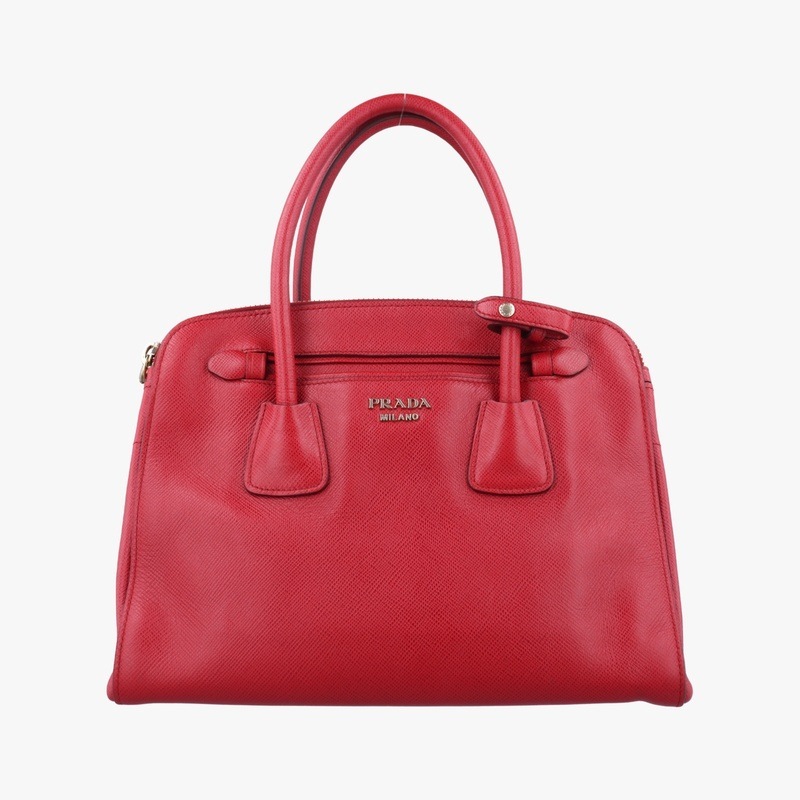 クイルフレーム フオコ　レッドサフィアーノレザーBN256925中古