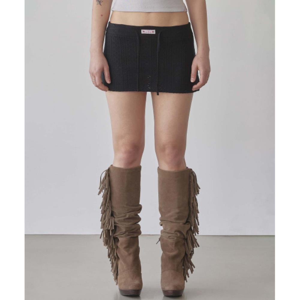 スカルプター Eyelet Knit Skort Black SC25S430BK