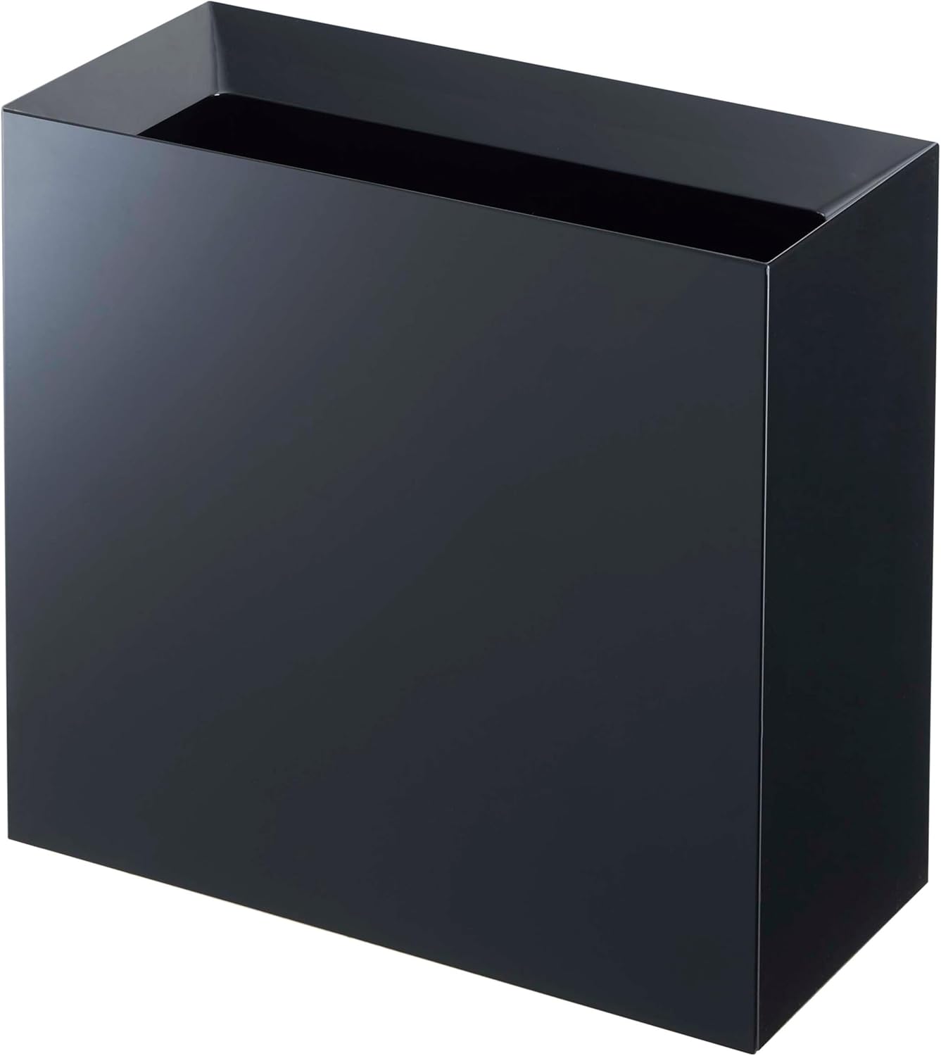 山崎実業(Yamazaki) トラッシュカン ワイド ブラック 約W36×D16×H33cm タワー tower ゴミ箱 角型 4495