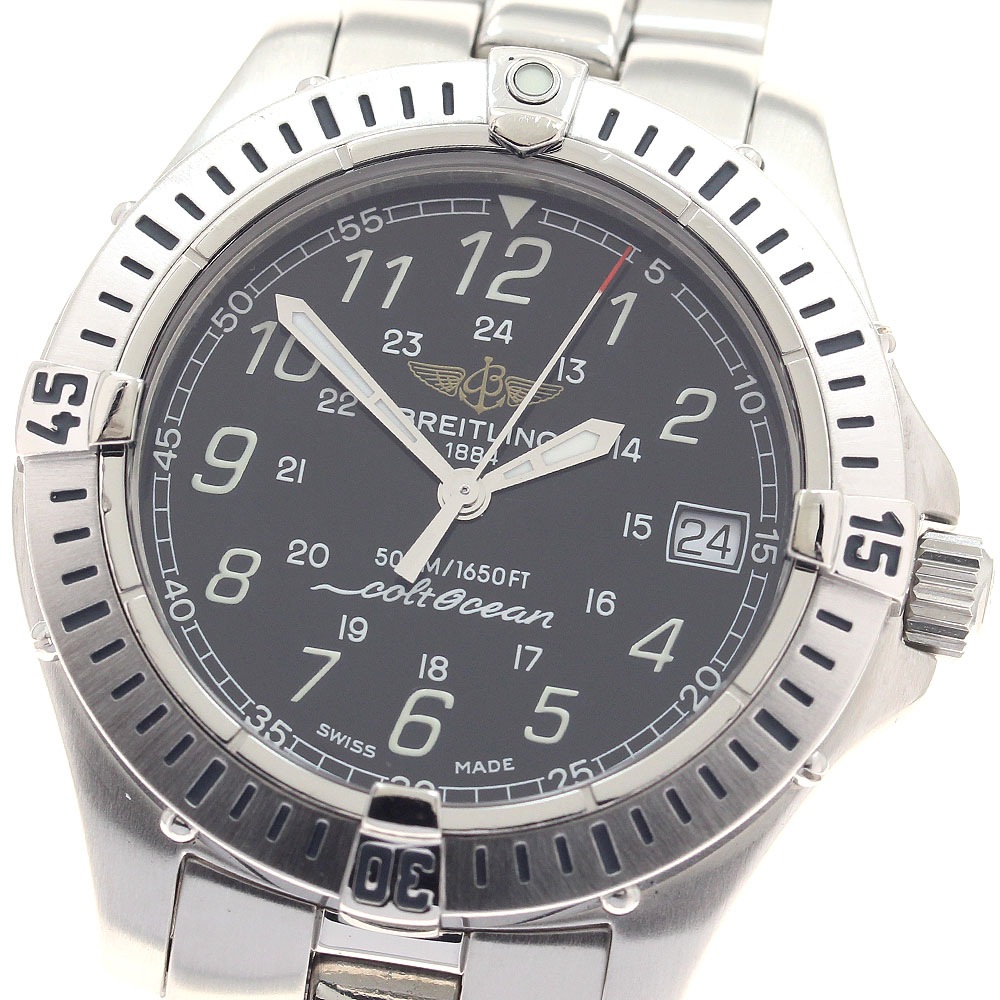 ブライトリング BREITLING A64350 コルトオーシャン クォーツ メンズ 良品 _935125【中古】