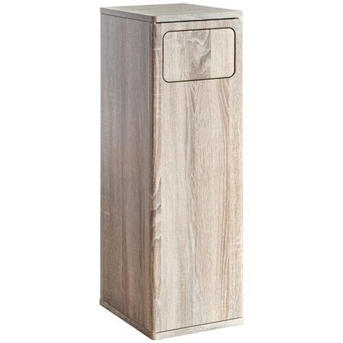 宮武製作所【お客様組み立て】45L ウッドプッシュダストボックス Empro（エンプロー） グレージュ 幅25奥行き30高さ80cm DB-800-GJ【インテリア 家具 木目調 ゴミ箱 キッチン】