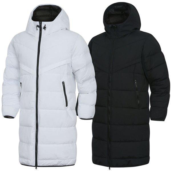 冬のストームフィット軽量ロングパディングフード付きジャンパー 野暮ったいロングコート