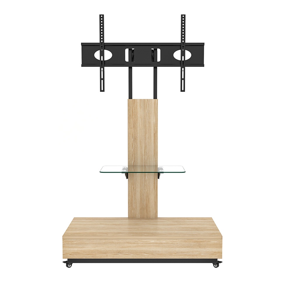 【国内即日発送】ホワイト 引き出し付きTVスタンド32-75インチ対応 高さ調整可能キャスター付き 可動式リビング・寝室・オフィス用