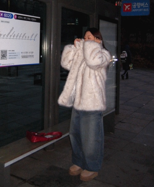 snow fur jacket