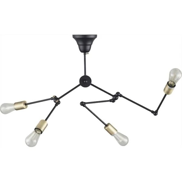 自由に動かせるインダストリアルな4灯ペンダントライト ジャパンディ カジュアル モダン 北欧 インダストリアル 照明 間接照明 リビング ダイニング 16,418円