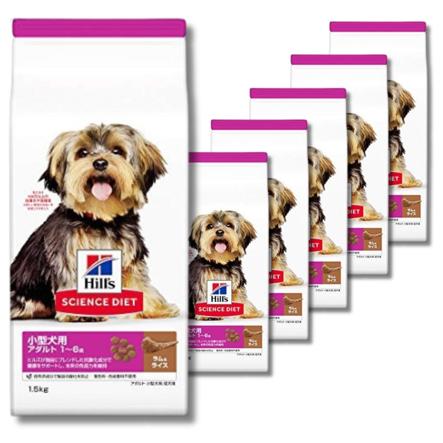 6個セット ヒルズ サイエンス・ダイエット アダルトラム＆ライス 小型犬用 1.5kg