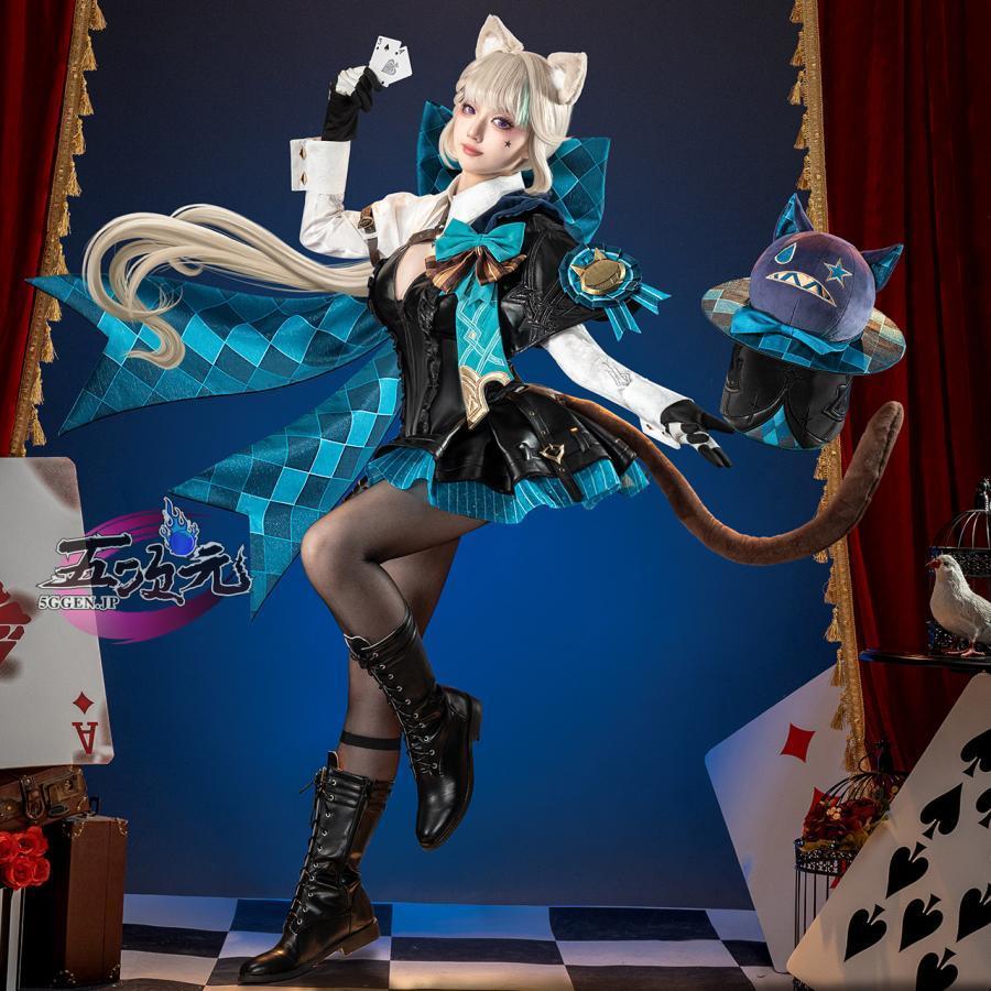 Catwushop　原神　コスプレ　リネット　衣装　ウィッグ　鞋　帽子　マジックぬいぐるみ