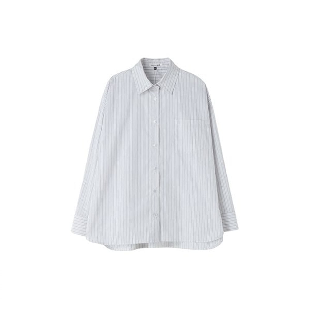 AR7WB161 ストライプ基本フィットシャツブラウス