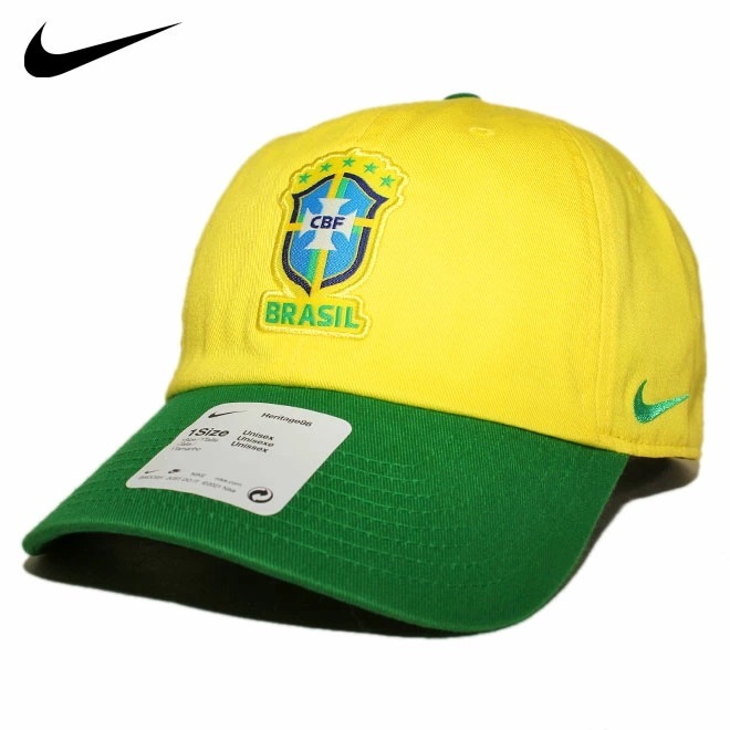 ストラップバックキャップ 帽子 メンズ レディース サッカー ブラジル代表 フリーサイズ