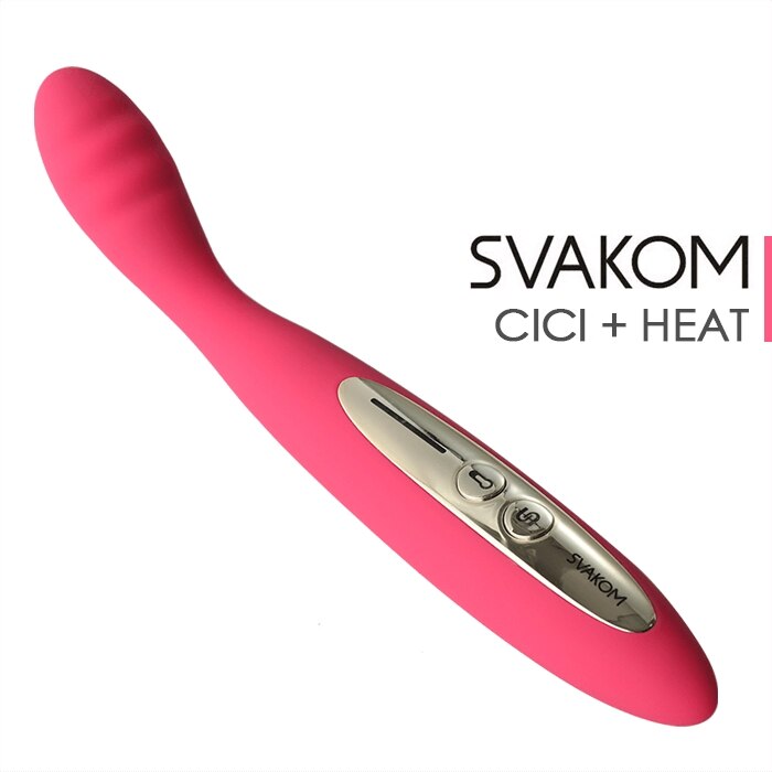 【国内発送】【最短翌日】スヴァコム シシ ＋ヒート　　大人気モデルに人肌に温もるヒート機能が付いたGスポットバイブ【kanalia qoo10】