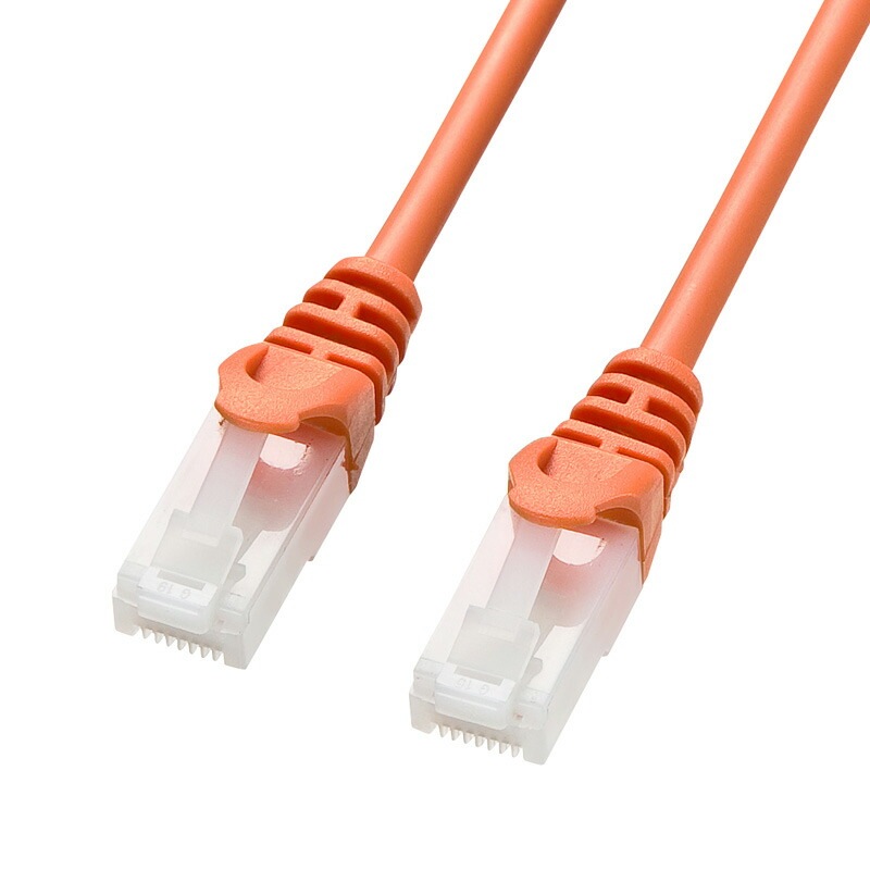 （まとめ買い）ツメ折れ防止CAT5eLANケーブル 10m オレンジ LA-Y5TS-10D [x3]
