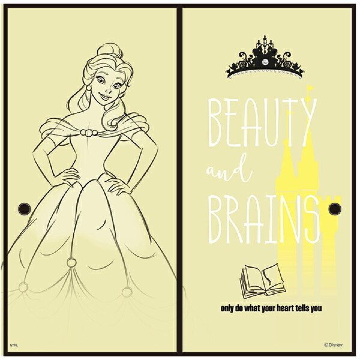 アサヒペン ふすま紙 ディズニープリンセス ベル（ふすま紙2枚組用） 92cm×182cm NTLP-006F 襖紙 襖張り替え 襖リメイク 美女と野獣 5,383円