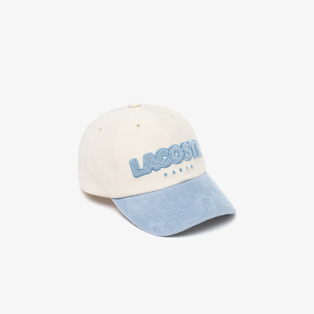 ラコステユニセックスコーデュロイレタリングパッチボールキャップ RK413E-55N HBP 12,756円