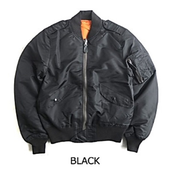 US/L-2Bフライトジャケット7448E モデルレプリカ ブラック S
