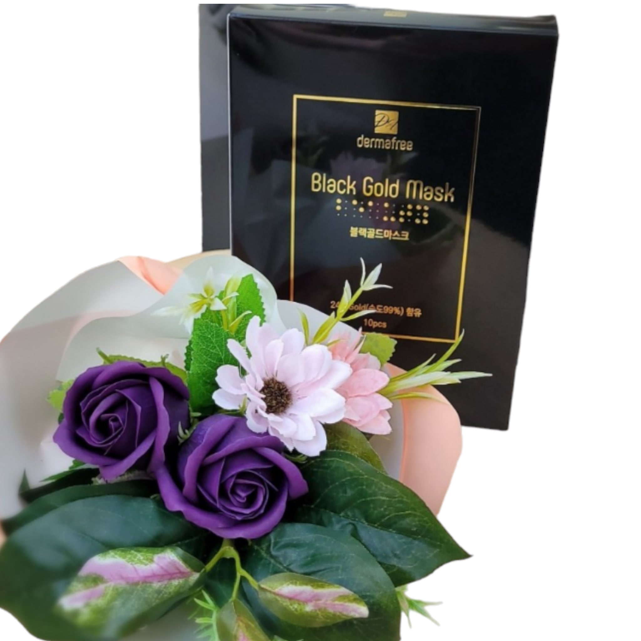 ブラックゴールドマスク 10枚, 24K Gold(純度99%)の輝きが目立つ肌 6,474円