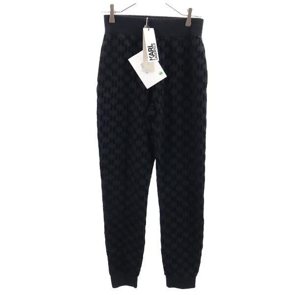未使用 総柄 スウェットパンツ XS ブラック UNISEX ALLOVER KL FLOCK SWEATS メンズ