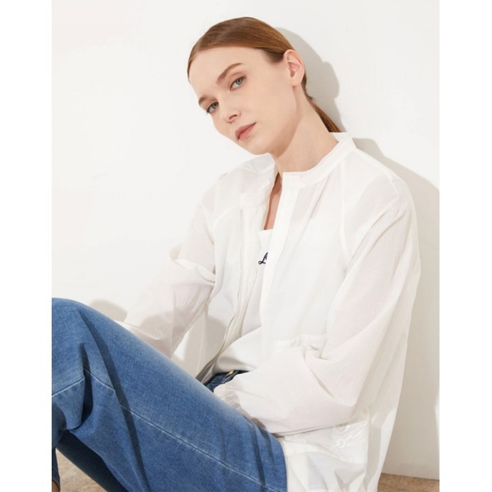 [オリビアローレン] エンブロイダリーポイントシングルレイヤージャンパー_VVCCL3M4181