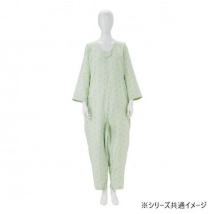 ソフトケアねまき両開きファスナー スリーシーズン Sサイズ グリーン106392