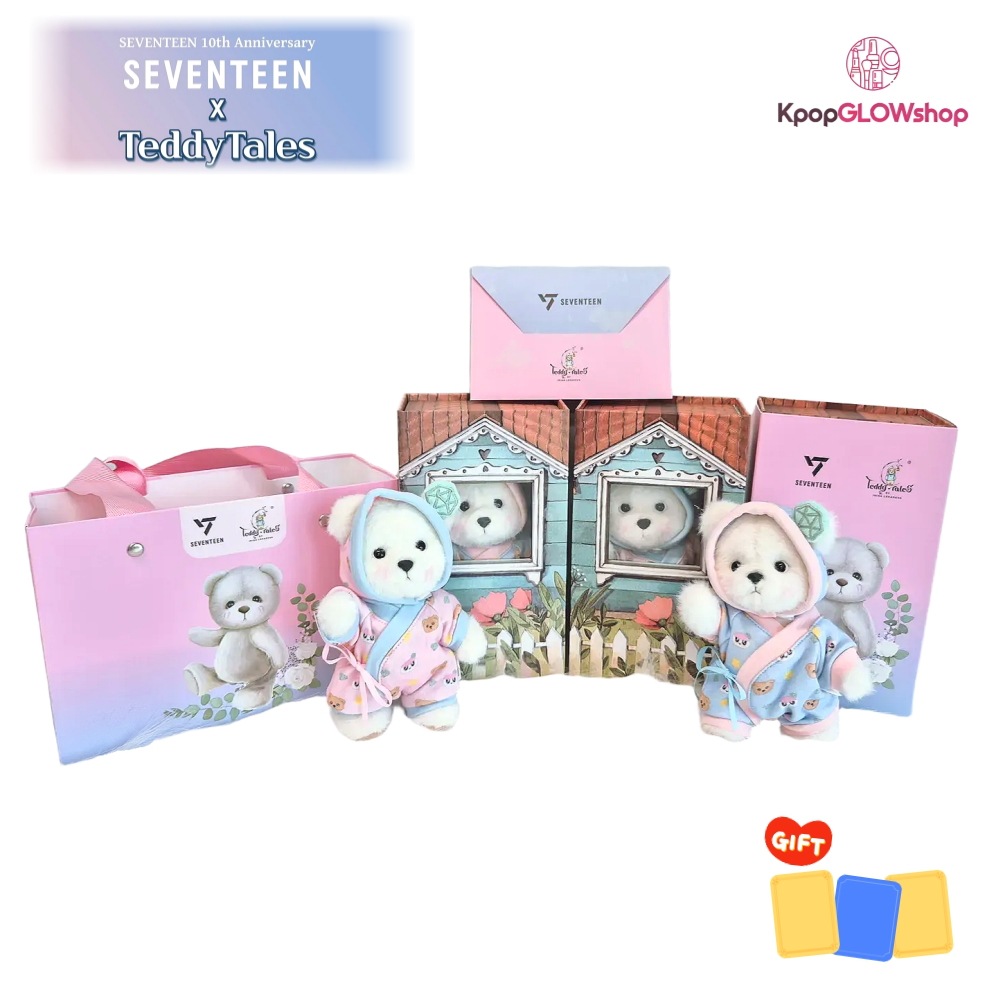[公式] SEVENTEEN X テディテイルズ 10周年記念コラボ ボンボンベア XS ぬいぐるみ (ティブシール3枚ランダムプレゼント) 10,564円