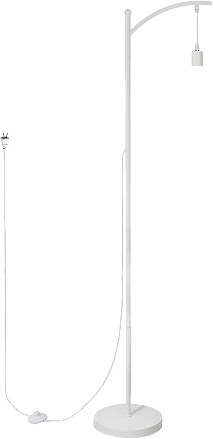植物育成向けフロアスタンド 四段階調節高さ ソケット口金サイズE26 フットスイッチ(ホワイト)