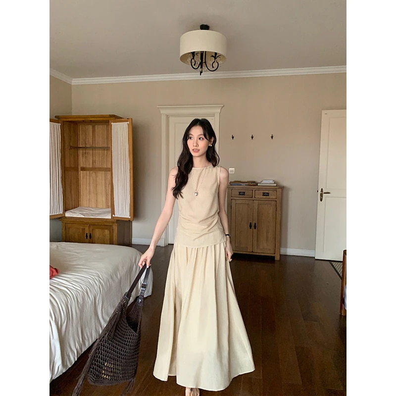 【急速出荷!】2025 新作 ワンピース 夏 半袖 長袖ワンピース ロングワンピース ロング シフォンワンピ ベアワンピ レースワンピ ドレス パーティードレス2025夏のシンプルなスタイルの袖なしバ