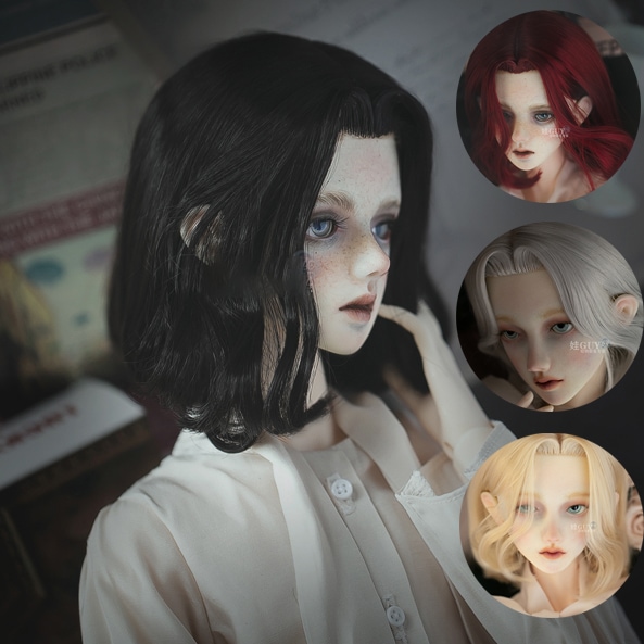 BJDドール用ウィッグ アレンジ セミロング センターパート 70cm/SD/小顔SDサイズ人形用その他